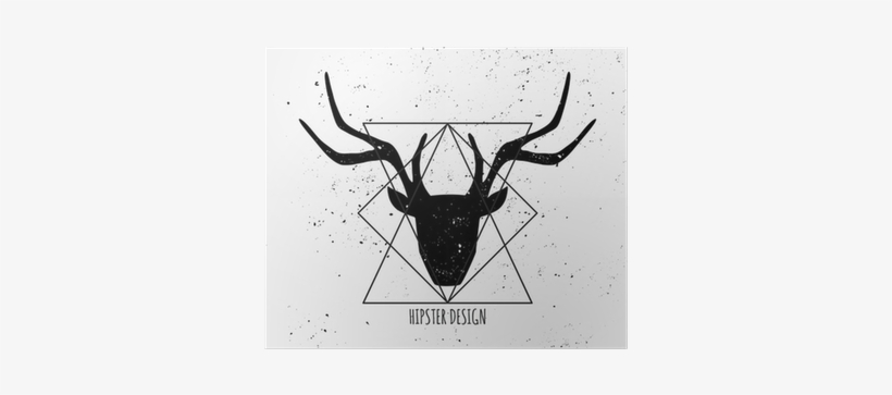 Ciervo Blanco Y Negro, transparent png
