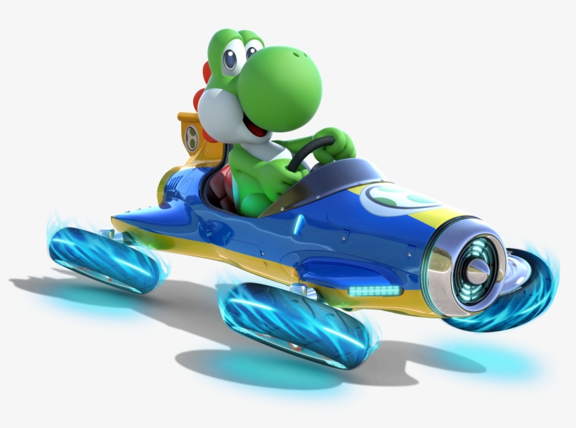 Yoshi - Mario Kart Characters Png, transparent png
