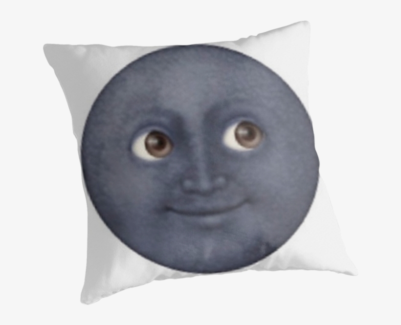 Moon Emoji Pillows Download " - Christmas Moon Emoji Throw Blanket, transparent png