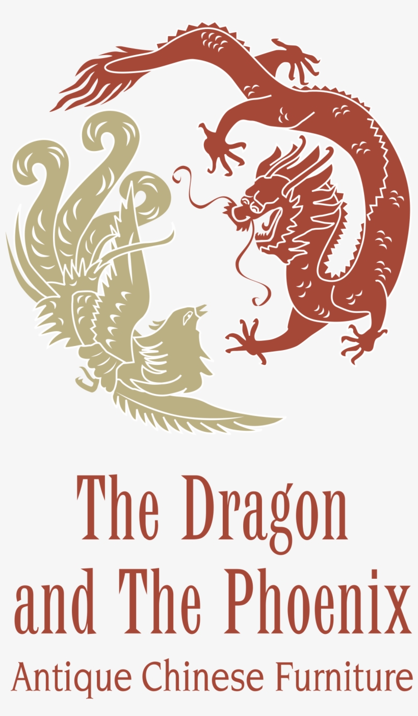 The Dragon And The Phoenix Logo Png Transparent - Dragon And Phoenix Vector, transparent png