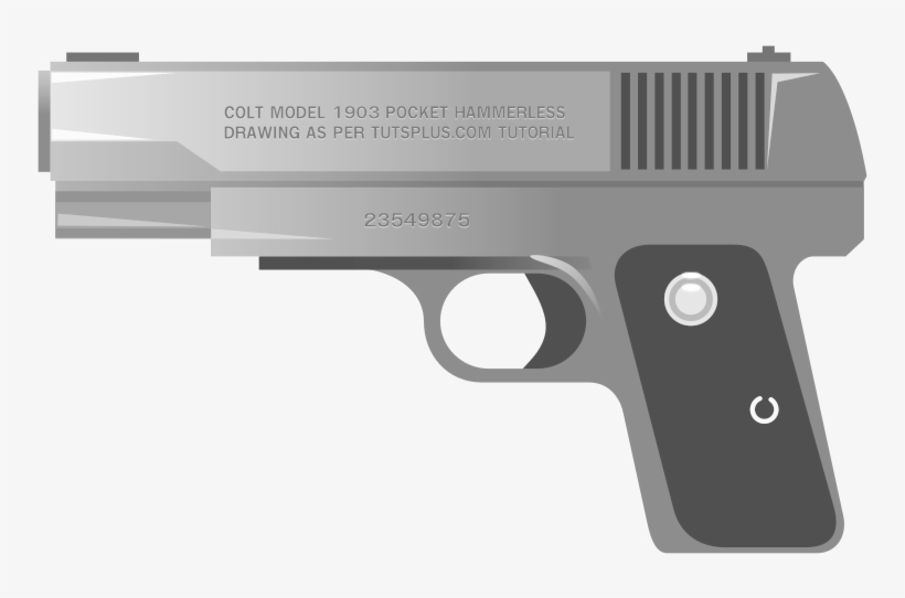 Pistol Clipart Handgun - Police Gun Clip Art, transparent png
