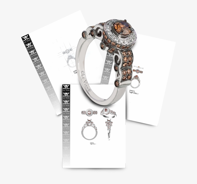 Innovation By Borrowing From Its Past And Reinventing - Levian Chocolate Diamonds 1-1/5 Ct Tw Ring 14k Vanilla, transparent png