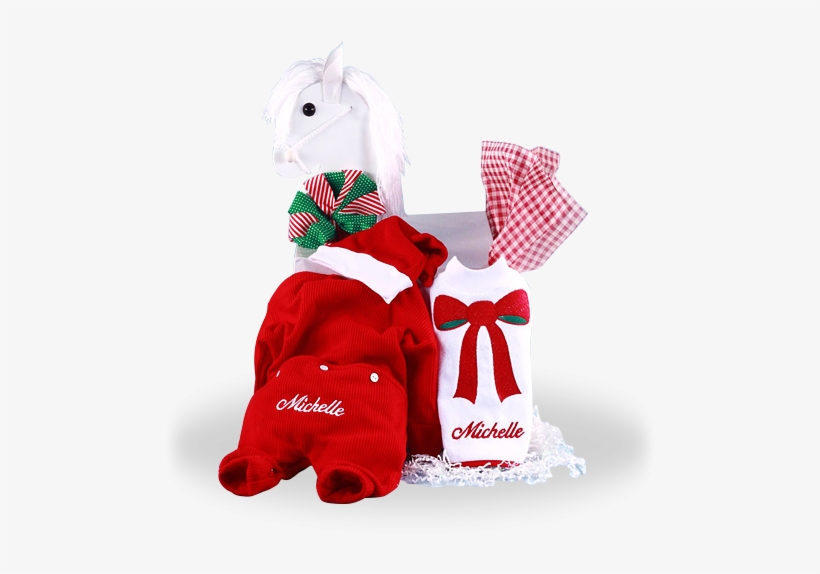 Little Santa's Christmas Outfit Holiday Gift For Girls - Gift, transparent png