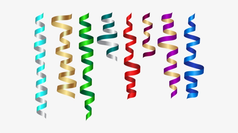Curly Ribbons Png Clip Art Image - Portable Network Graphics, transparent png