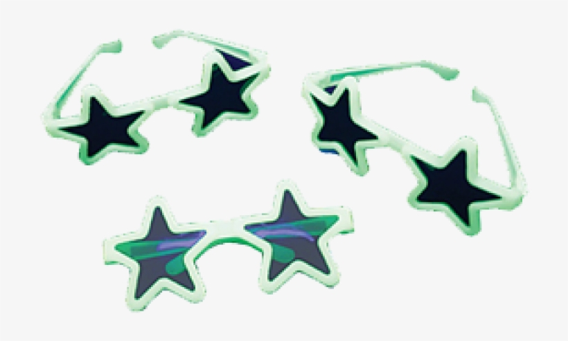 Glow Star Sunglasses - Star, transparent png