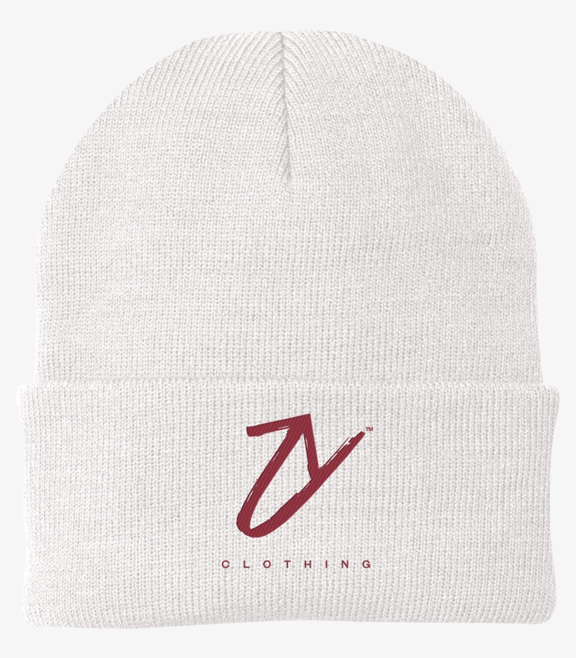 Image Of "u Clothing" White/burgundy Beanie - Clothing, transparent png