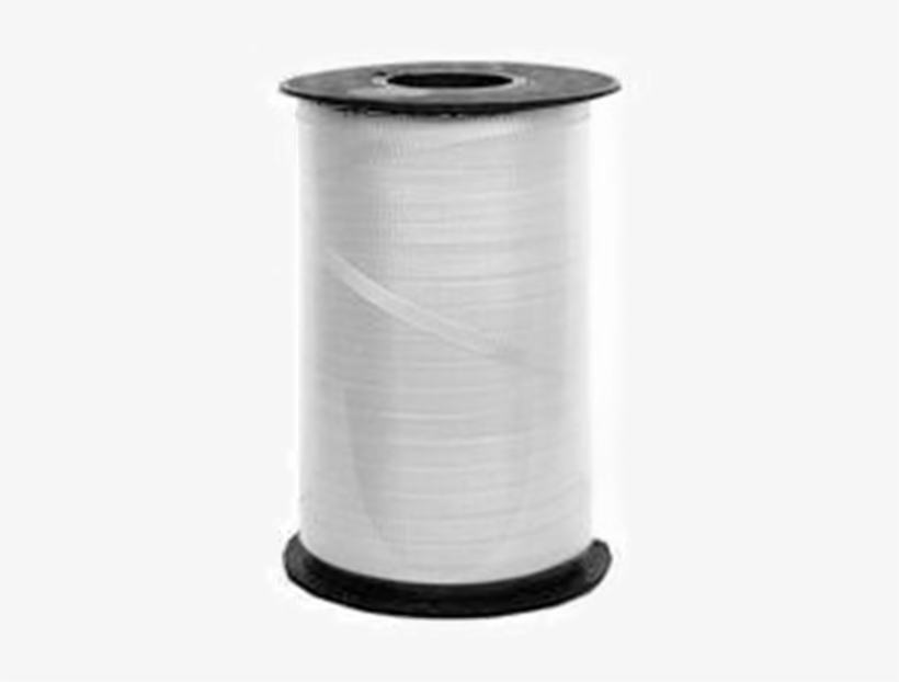 White Balloon Curling Ribbon Per Pack Png Curling Ribbon - White, transparent png