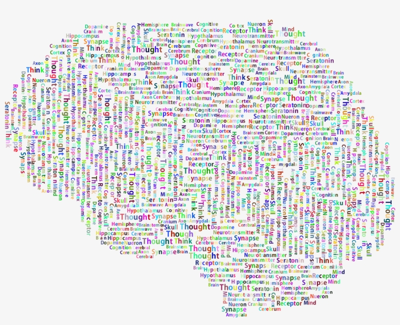 This Free Icons Png Design Of Prismatic Brain Word, transparent png