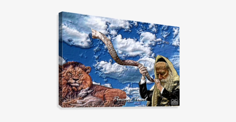 Art Pinchos Shofar Lion 3d 1 Canvas - Serpent, transparent png