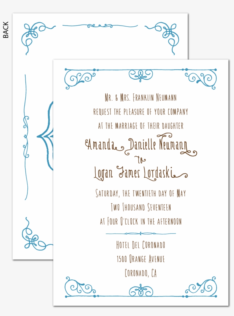 Invite Amour Flourish Fb - Wedding Invitation, transparent png