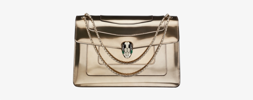 Flap Cover Bag Serpenti Forever In Antique Bronze Brushed - Bulgari Serpenti Bag Gold, transparent png