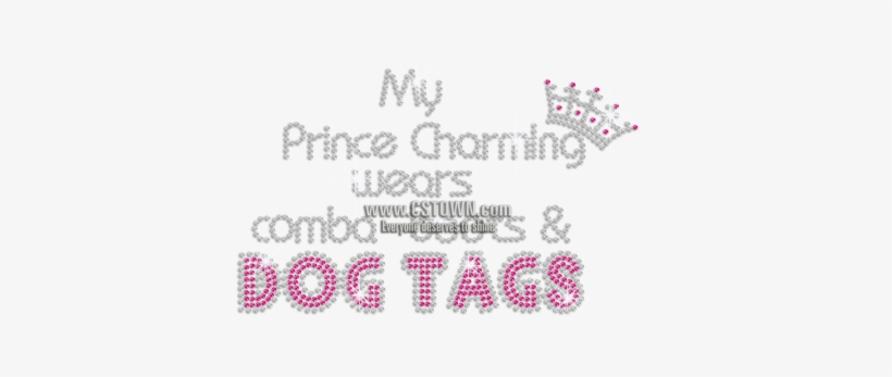 Prince Charming Iron-on Rhinestone Transfer - Needlework, transparent png