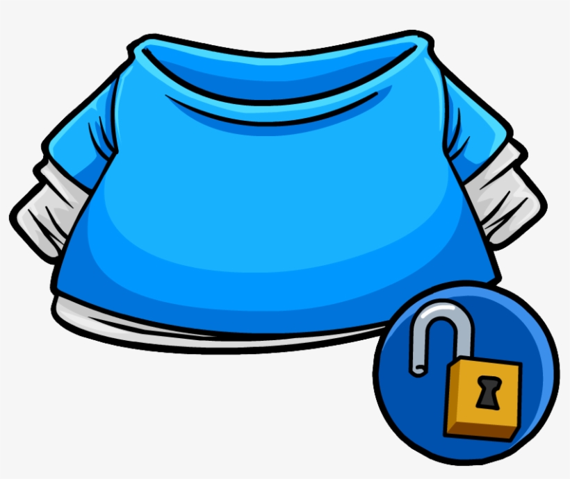 Blue Trendy Shirt Clothing Icon Id 14240 - Club Penguin Mp3000, transparent png
