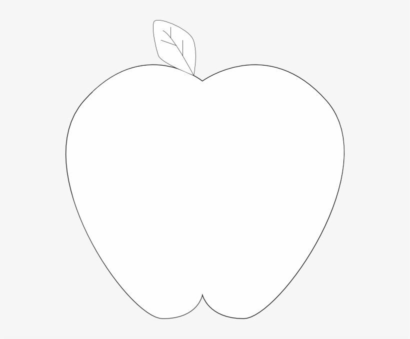 Black And White Apple Clipart - Strawberry Silhouette, transparent png