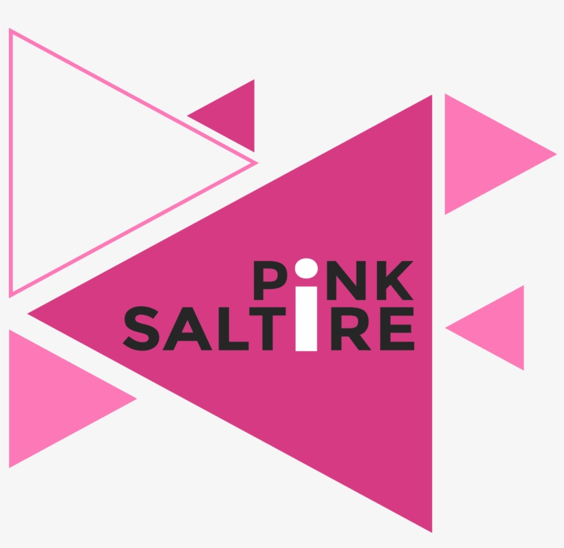 Pink Saltire, transparent png