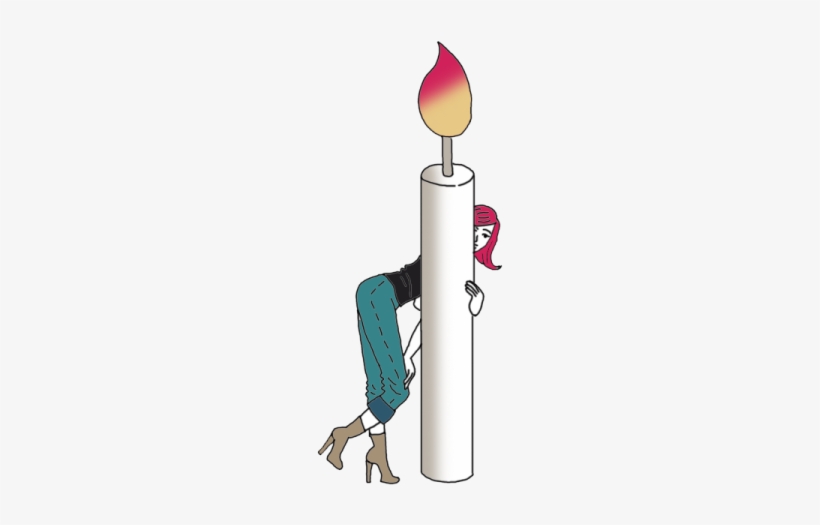 White Candle Spells - Illustration, transparent png