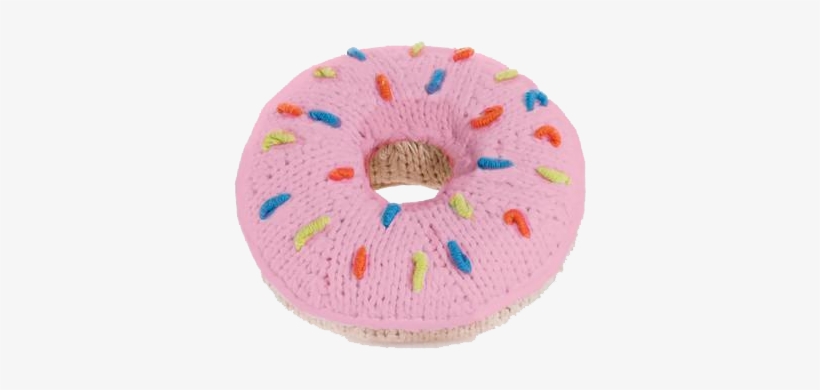 Donut Transparent Png Image - Baby Registry Needs Pebble Donut Rattle White Sprinkles, transparent png