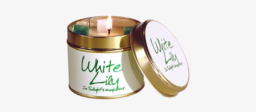 White Lily Scented Candle Tin - Lily-flame Lily Flame Scented Candle, transparent png