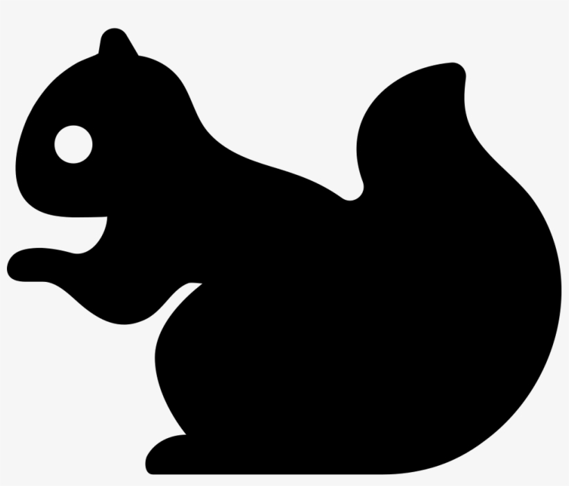 Squirrel Filled Silhouette From Side View Comments - Silueta De Ardilla, transparent png
