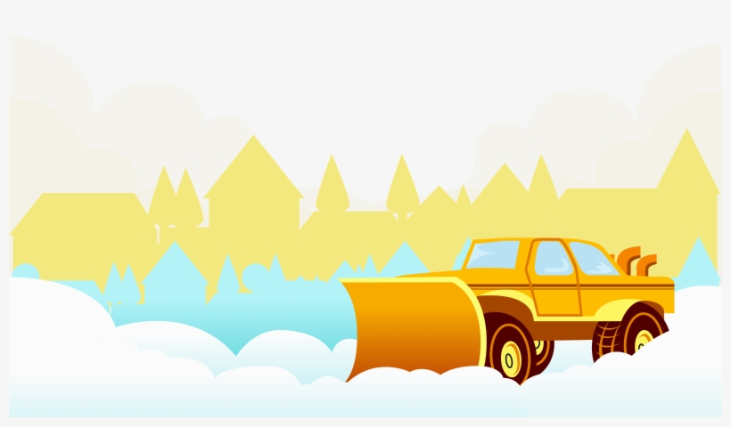 Shovel Clipart Snow Plough - Snow, transparent png
