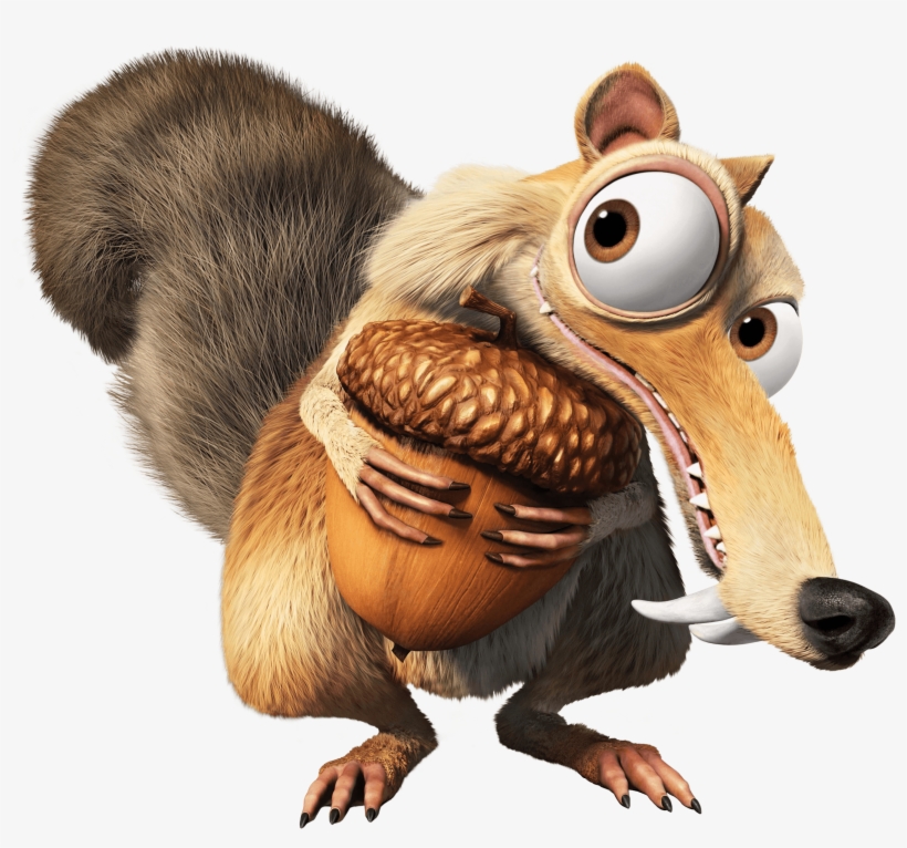Ice Age Squirrel Scrat Transparent Png Clip Art Image - Ice Age Png, transparent png