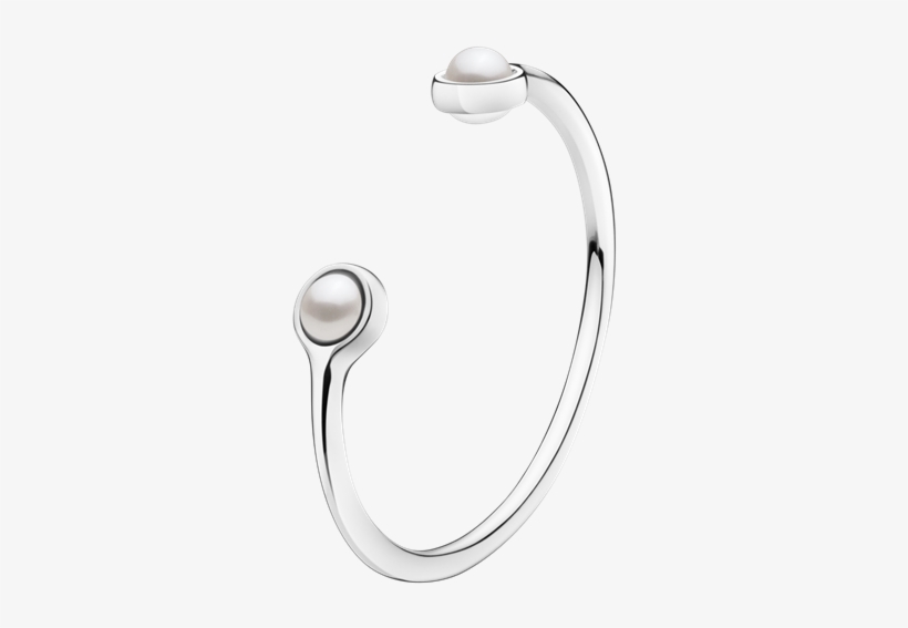 Georg Jensen Sphere Pearl Set Open Silver Bangle - Georg Jensen Smykker, transparent png