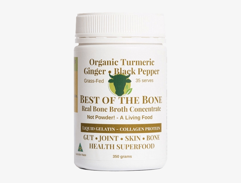 Best Of The Bone Organic Turmeric Bone Broth Concentrate - Bone, transparent png