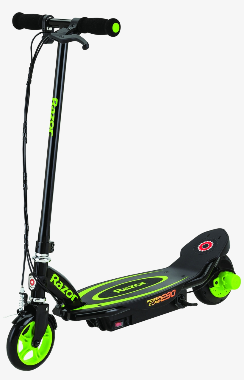 Powercoree90 Gr Product - Razor Power Core E90 Electric Scooter - Green, transparent png