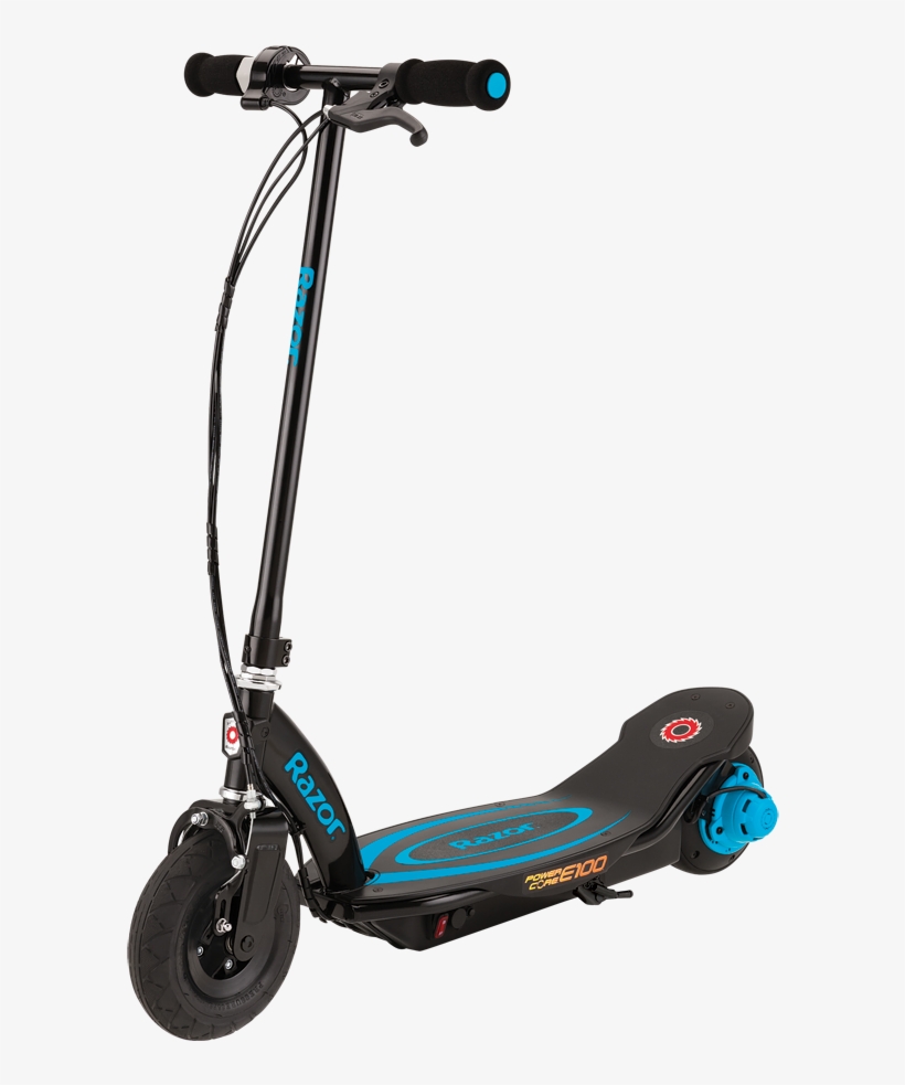 Power Core E100 Electric Scooter Blue, transparent png