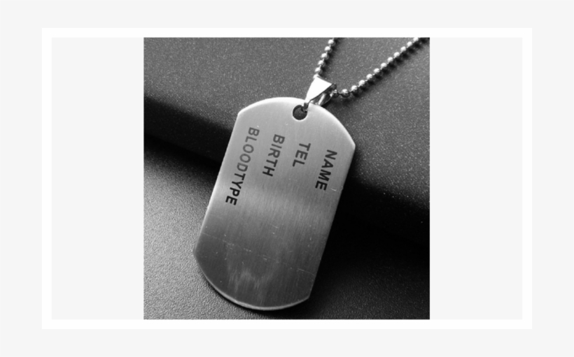 Nameplate Military Army Style Dog Tags Chain Mens Pendant - 1pc Army Tag Badge Name Dog Tag Pendant Man Chain Necklace, transparent png