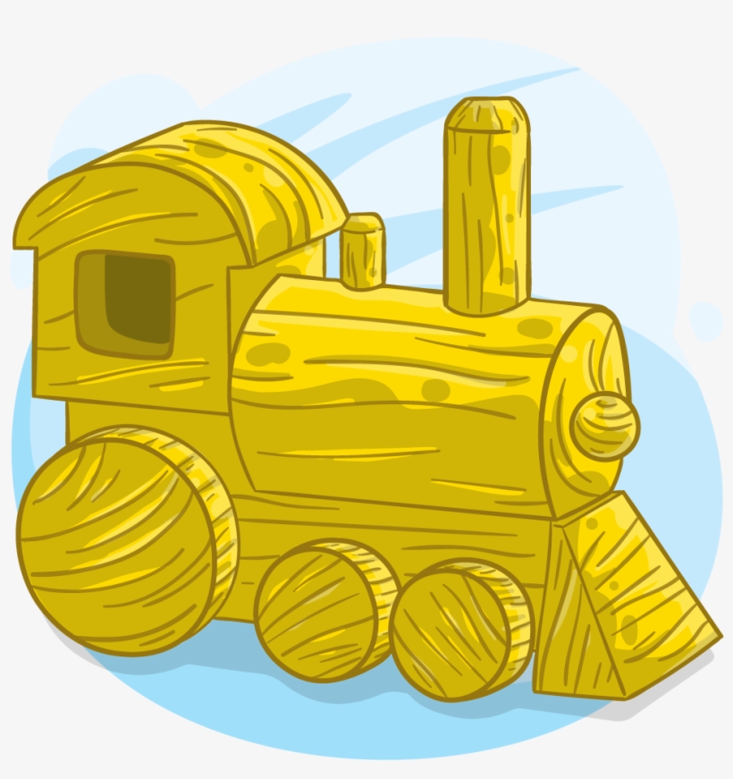 Find Near Me - Yellow Train Cartoon, transparent png