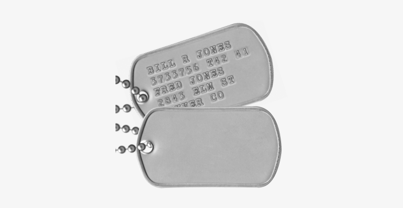 Check Out The Customized Mil-spec Matte Dogtags I Just - Customizable Army Earring Dogtags, transparent png