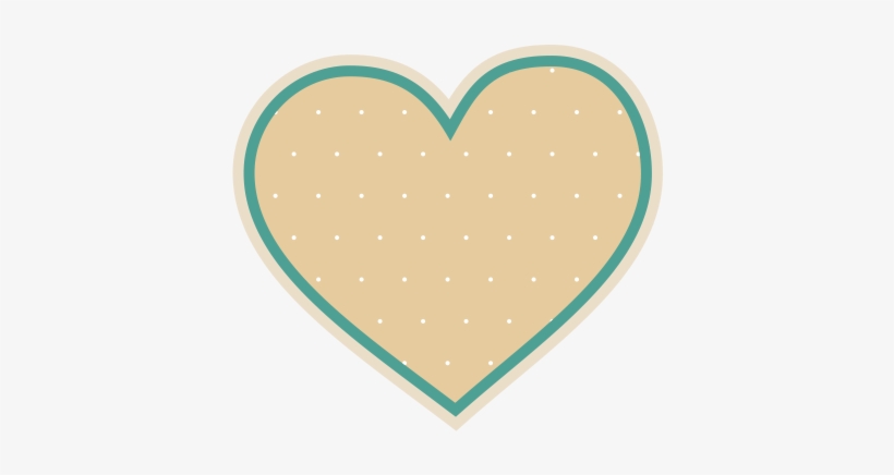 Imagem Coração Com Bordas Continua E Poa - Coração Com Borda Png, transparent png