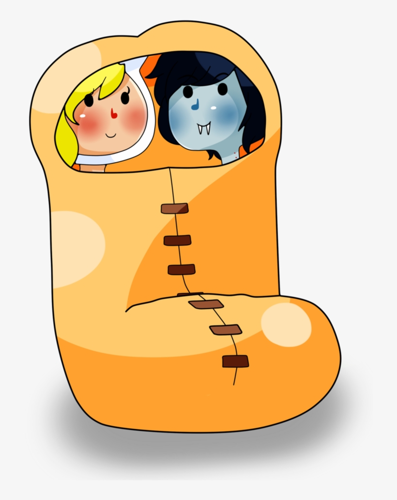 People Sleeping Png - Cartoon People Sleeping In Sleeping Bags, transparent png
