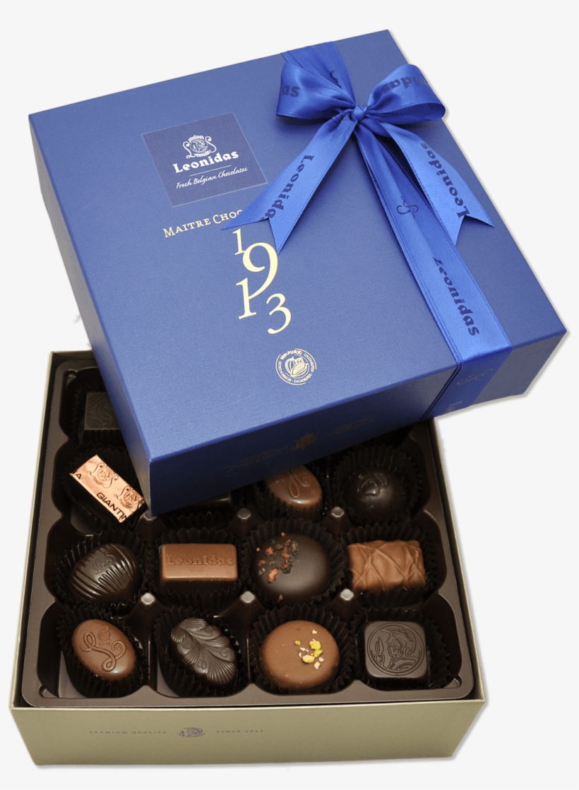 Large Blue Signature Gift Box - Leonidas Belgian Chocolates Leonidas Chocolates - Heritage, transparent png
