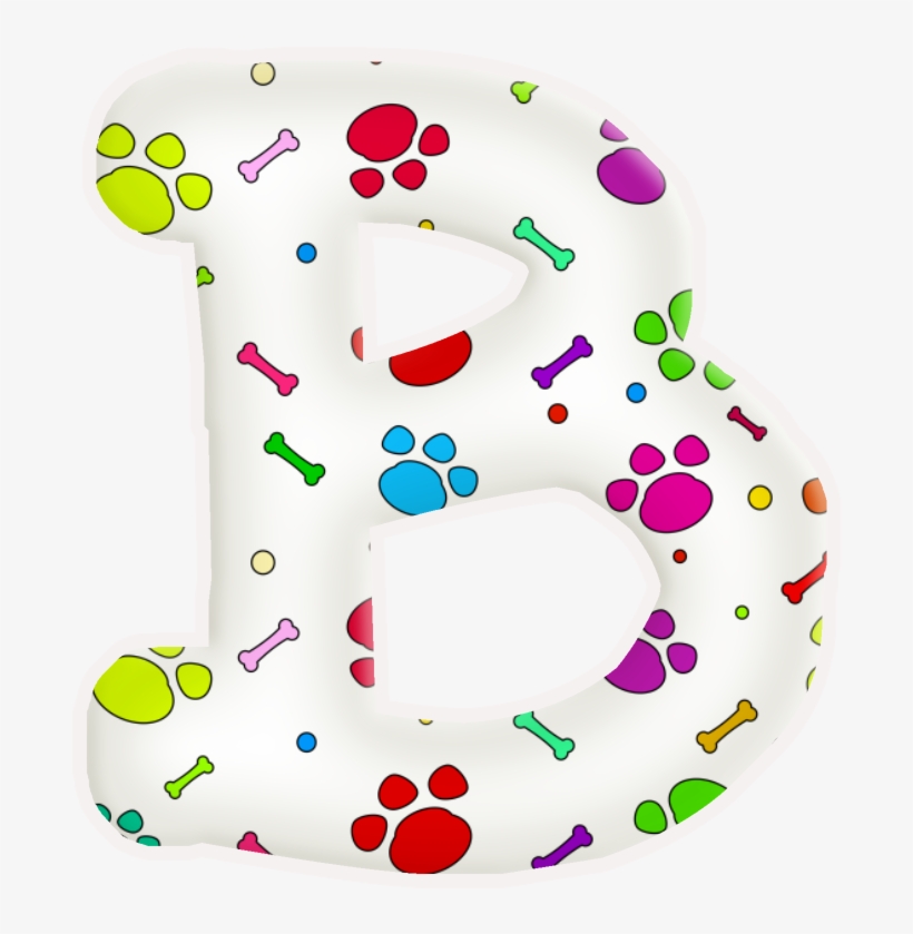 B Huellas De Perro, Alfabeto Para - Alfabeto De Huellas De Perritos, transparent png