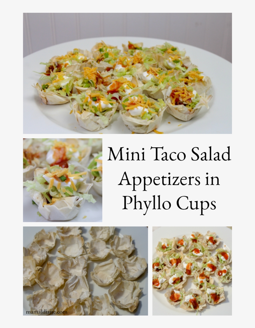 Oh, My Goodness These Mini Taco Salad Appetizers In - Taco Salad, transparent png