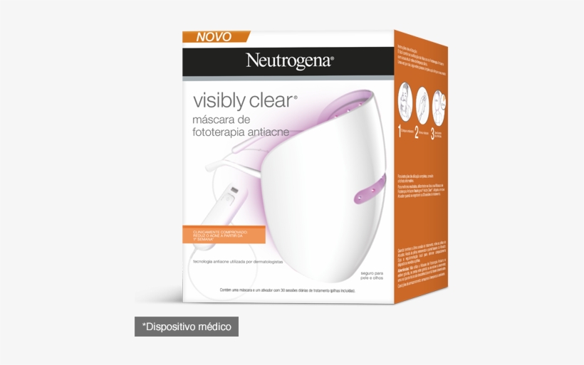 Neutrogena® Visibly Clear® Máscara De Fototerapia Antiacne - Neutrogena, transparent png