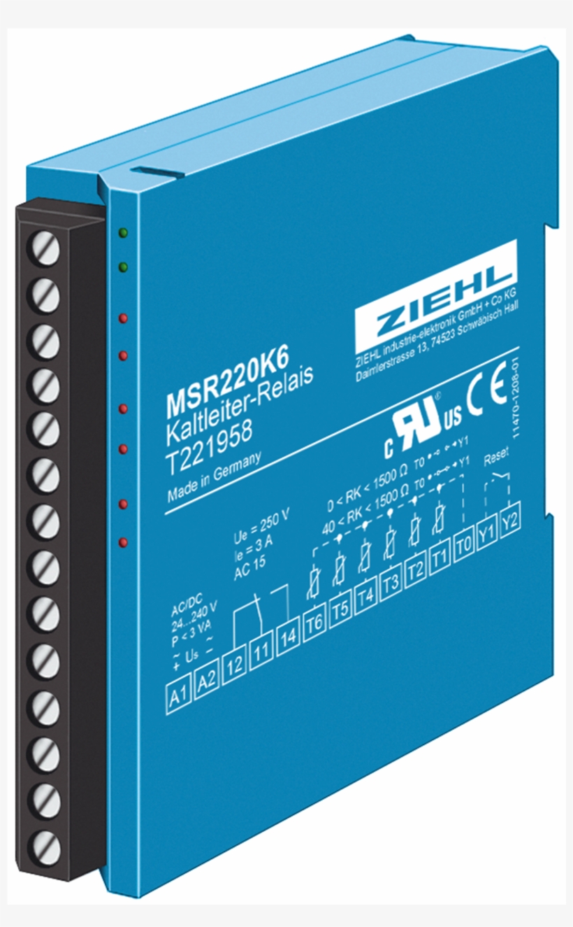 Ptc Resistor Relay Type Msr220k6 - Kaltleiter Relais, transparent png