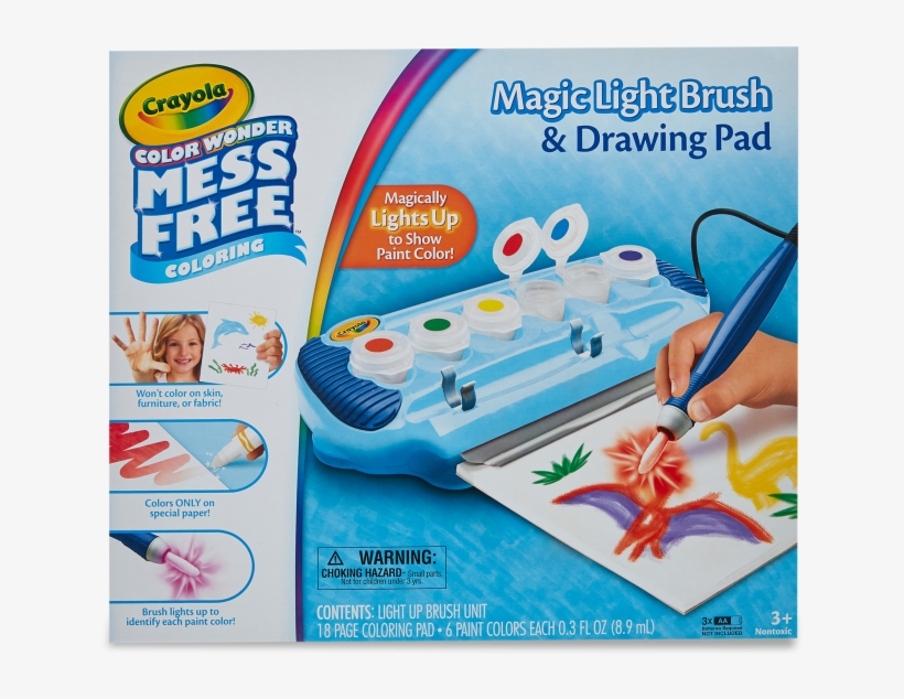 Color Wonder Magic Light Brush & Drawing Pad - Crayola Color Wonder Magic Light Brush & Drawing, transparent png