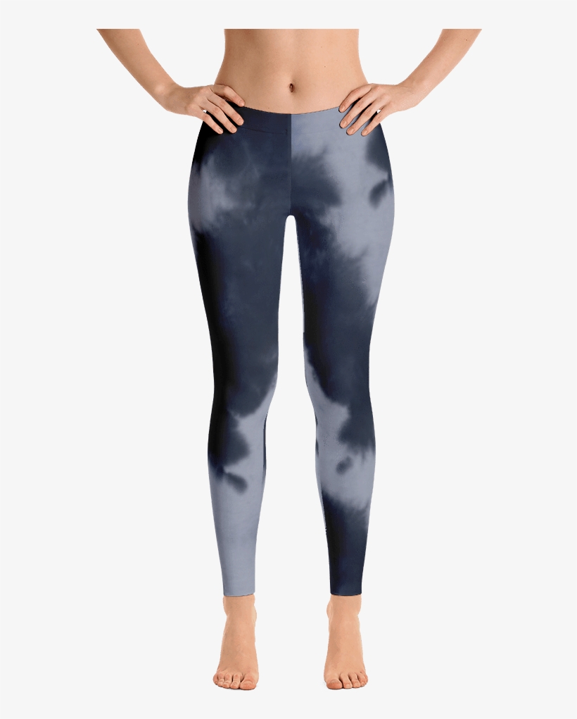 Stormy Sky Mid Rise Leggings Front View - Leggings, transparent png