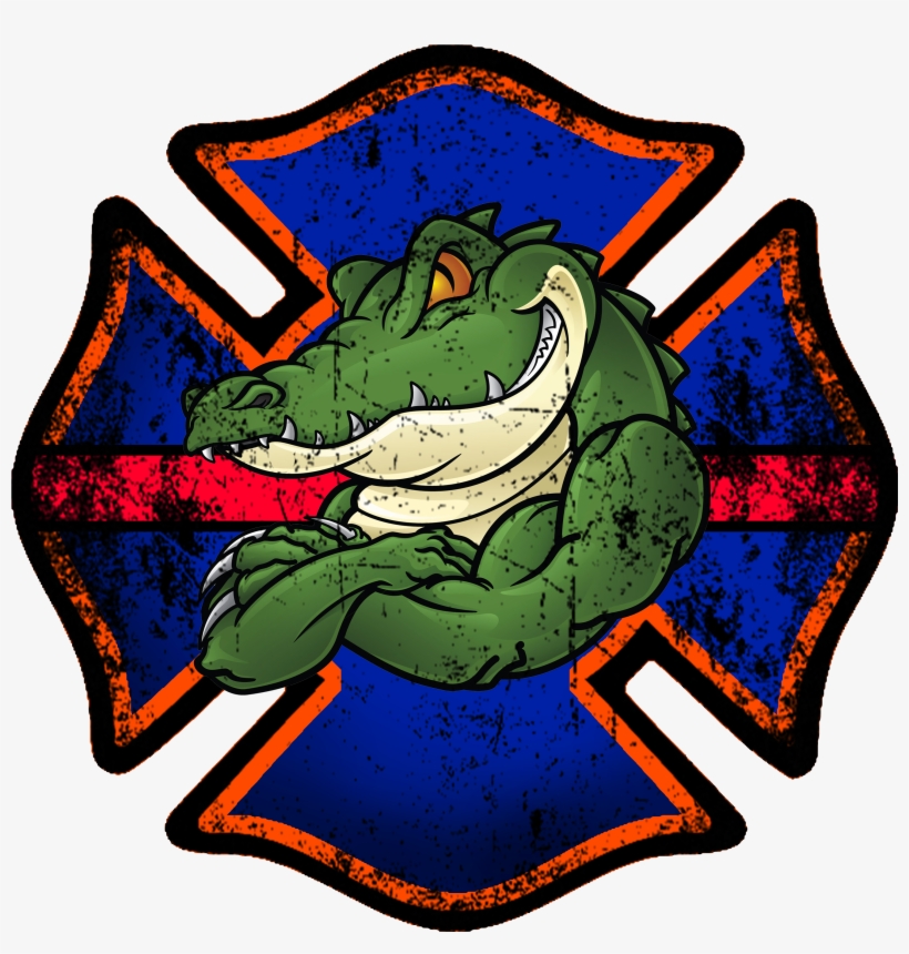 Florida Gator Firefighter Decal - Deforest Windsor Fire & Ems, transparent png