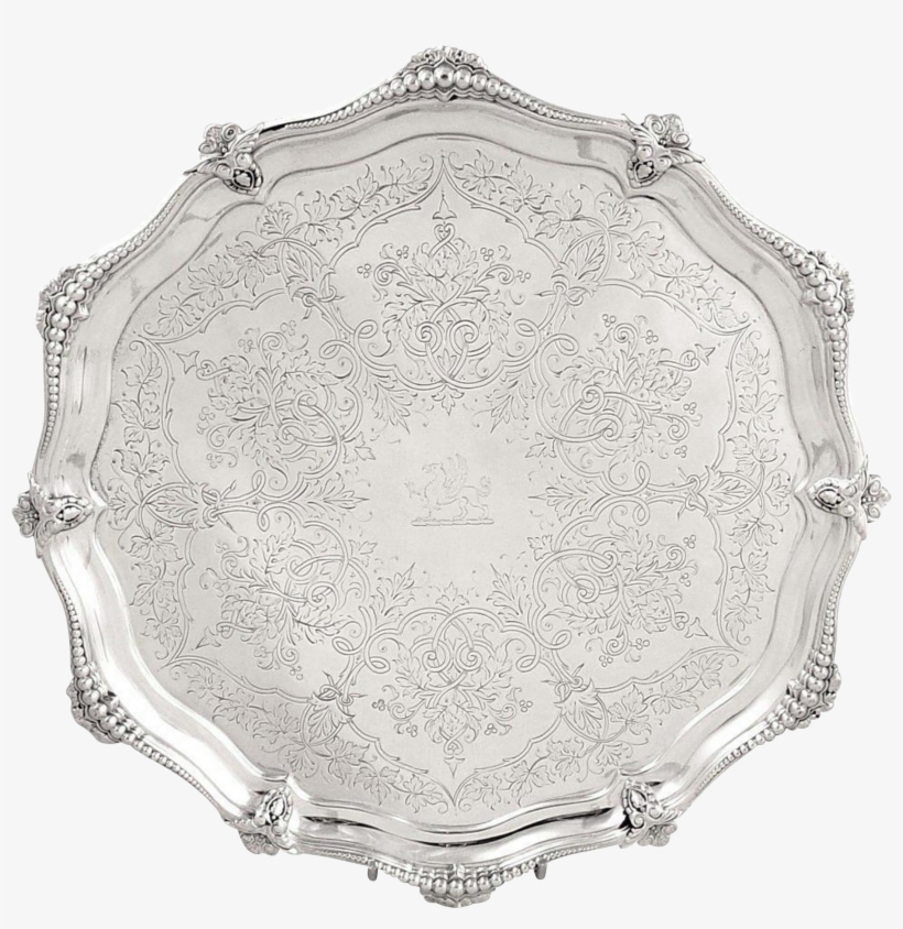 Silver Traysantique - Platter, transparent png