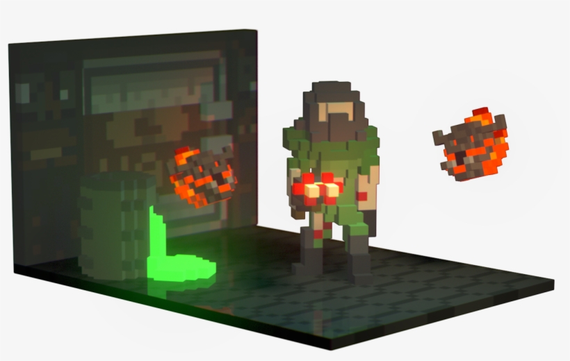 Voxel Futuristic City - Video Game, transparent png