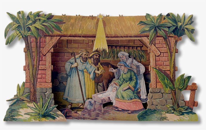A 1920 Vintage Nativity, Fresh Out Of The Box From, transparent png