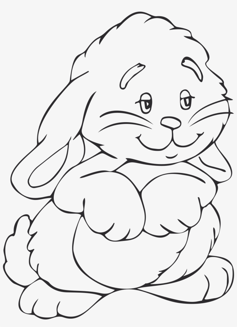Clipart Bunny Outline Png - Outline Images Of Bunny, transparent png