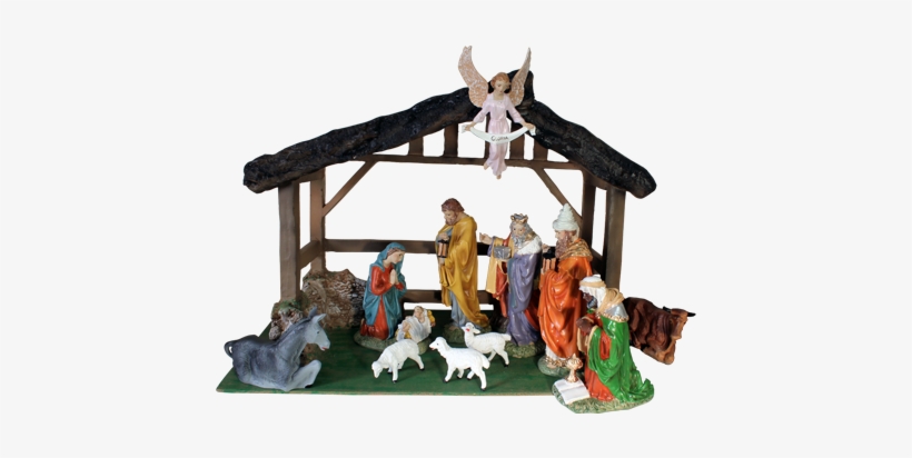 11 Piece Belen Set With House - House, transparent png
