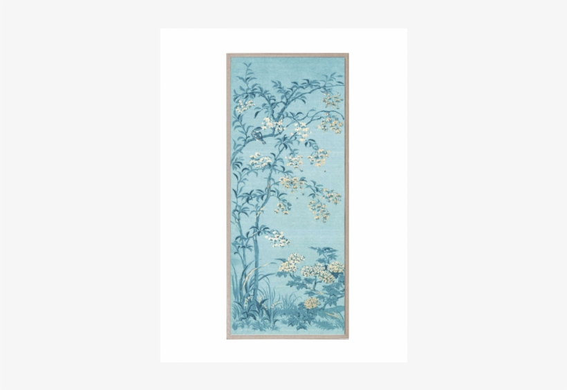 Natural Curiosities Rococo Gold & Blue Panel 1 Wall, transparent png