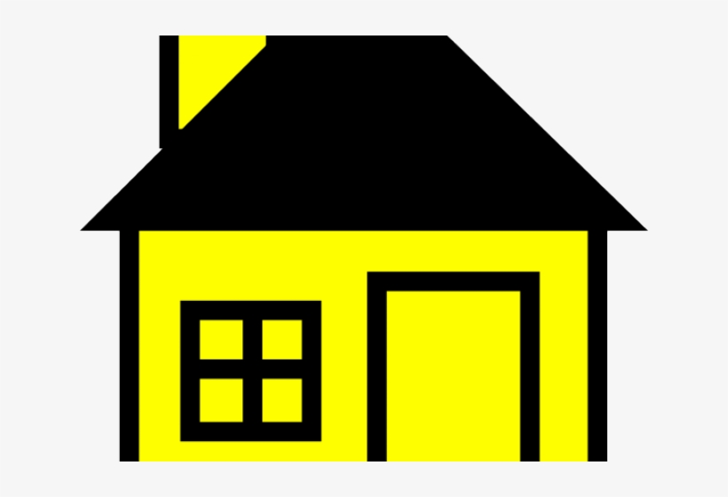 Haunted House Clipart Home Made - House Yellow Clip Art, transparent png