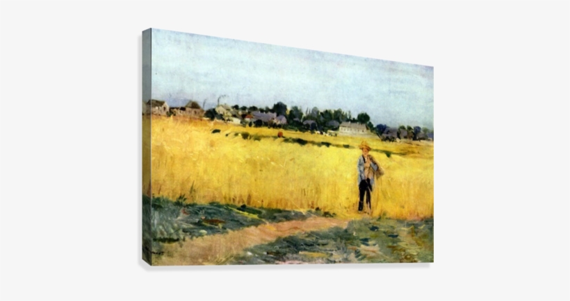 Cornfield By Morisot Canvas Print - Grain Field Morisot, transparent png